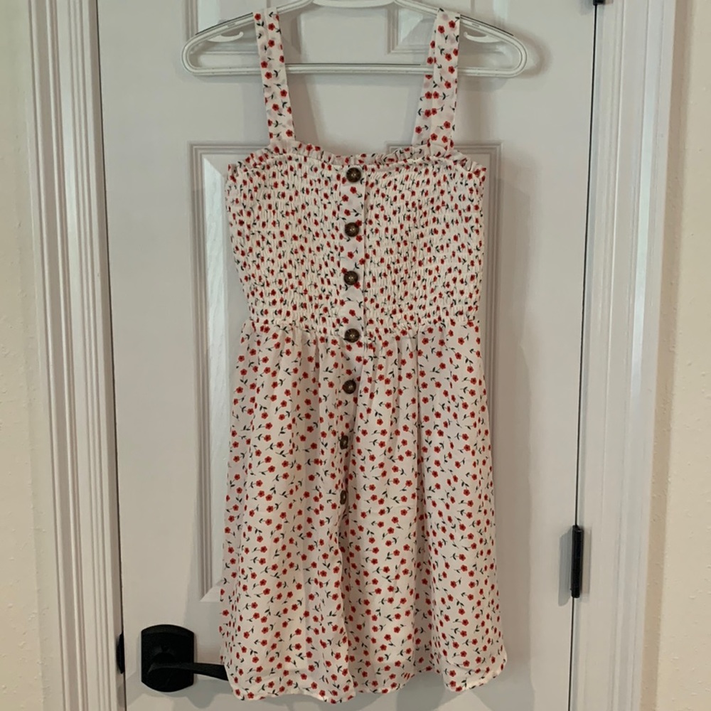 Juniors ruched tank dress